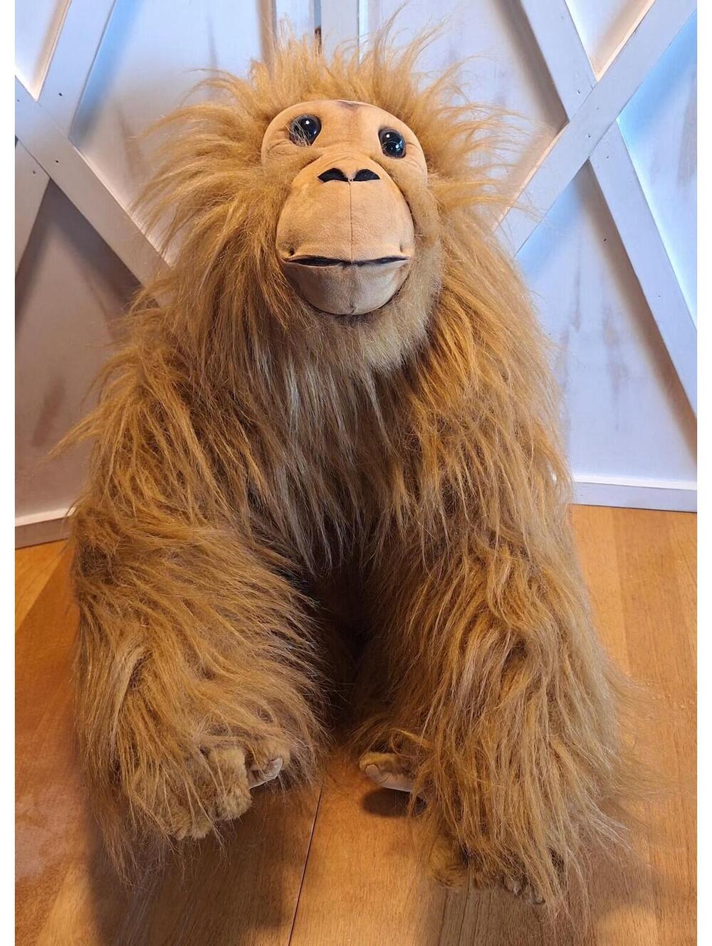 ORANGUTAN Large Plush Stuffed Animal (Wired Bendable Arms) 18"H X 16"D X 10"W